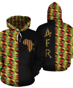 African Hoodie – Kente Cloth Ghana Special The Half Hoodie