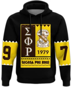 African Hoodie - Sigma Phi Rho Black Style Hoodie