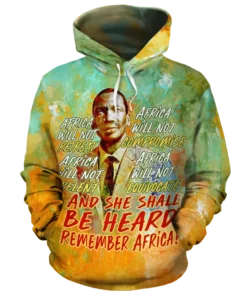 African Hoodie – BLM Robert Mangaliso Sobukwe Quotes Hoodie