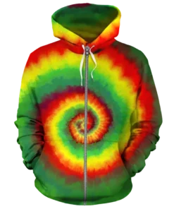 African Hoodie - Tie Dye Fleece All-over Hoodie