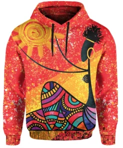 African Hoodie - African Girl And The Sun Hoodie