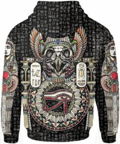 African Hoodie - Anubis And Bastet Egyptian Hoodie