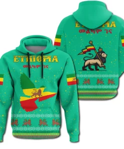 African Hoodie – Ethiopia Christmas Eagle Style Hoodie