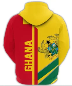 African Hoodie - Ghana Half Concept Hoodie