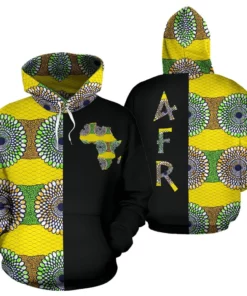 African Hoodie – Ankara Cloth Imarisa Light The Half Hoodie
