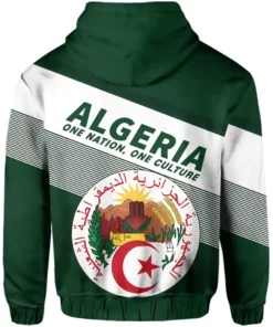 African Hoodie - Algeria Flag Motto Limited Style Hoodie