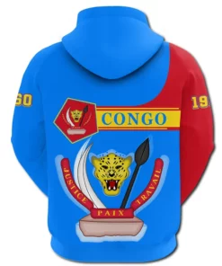 African Hoodie - (Custom) Democratic Republic of the Congo Hoodie Pentagon Style Hoodie