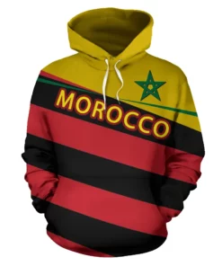 African Hoodie - Morocco Flag Vivian Style Hoodie