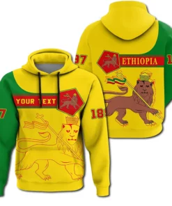 African Hoodie – (Custom) Ethiopia Hoodie Pentagon Style Hoodie