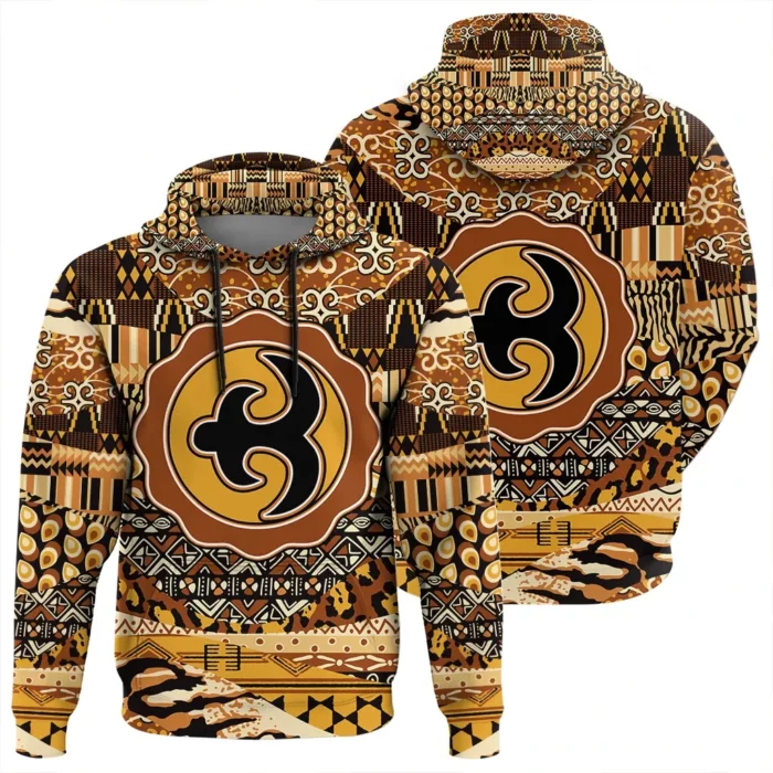 African Hoodie – Akoko Nan Adinkra Leo Style Hoodie