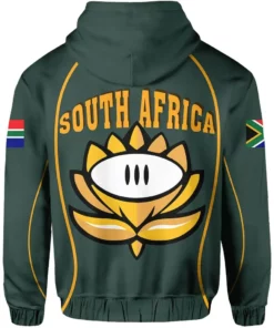 African Hoodie - South Africa Gel Style Green Hoodie