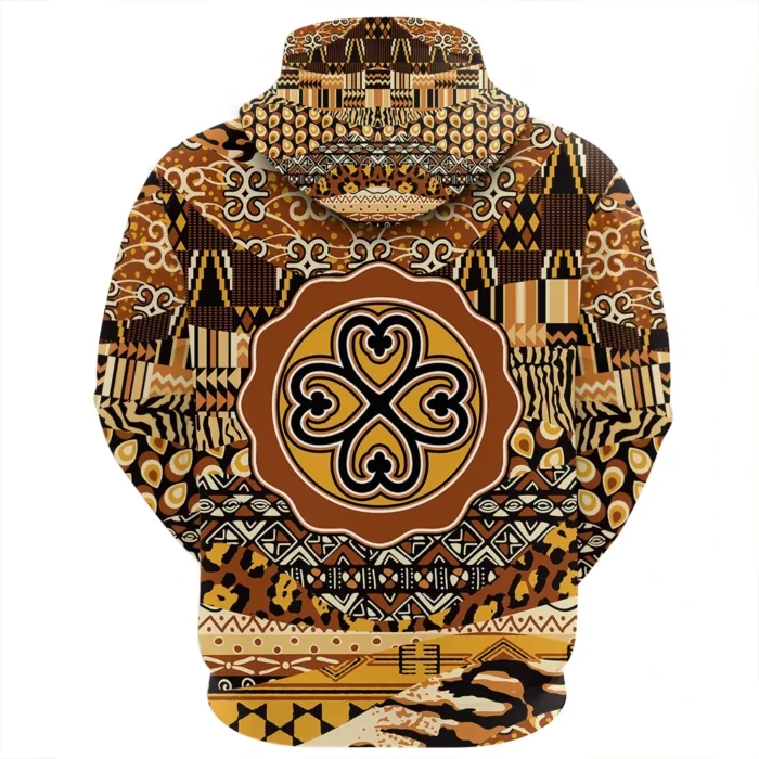 African Hoodie – Nyame Dua Adinkra Leo Style Hoodie