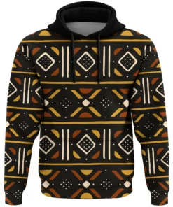 African Hoodie - Brownie Bogolan Hoodie