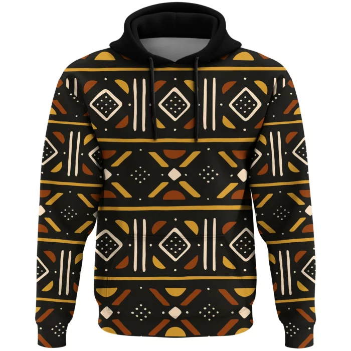 African Hoodie – Brownie Bogolan Hoodie