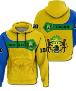 African Hoodie – (Custom) Gabon Hoodie Pentagon Style Hoodie