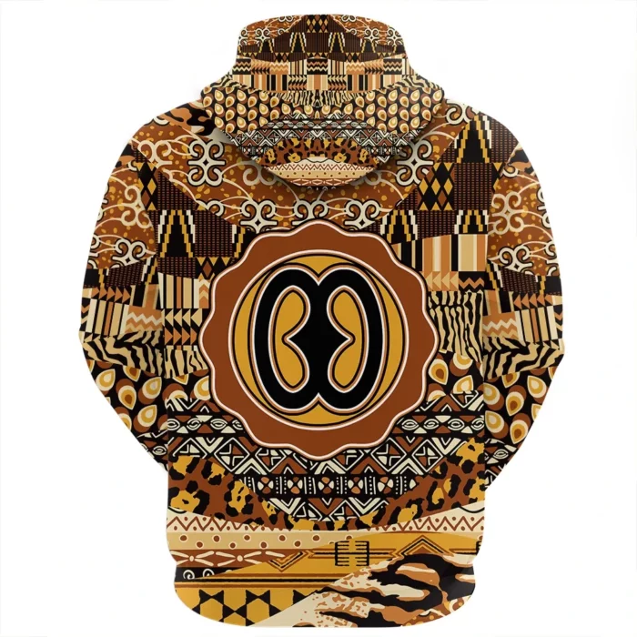 African Hoodie – Nyame Biribi Wo Soro Adinkra Leo Style Hoodie