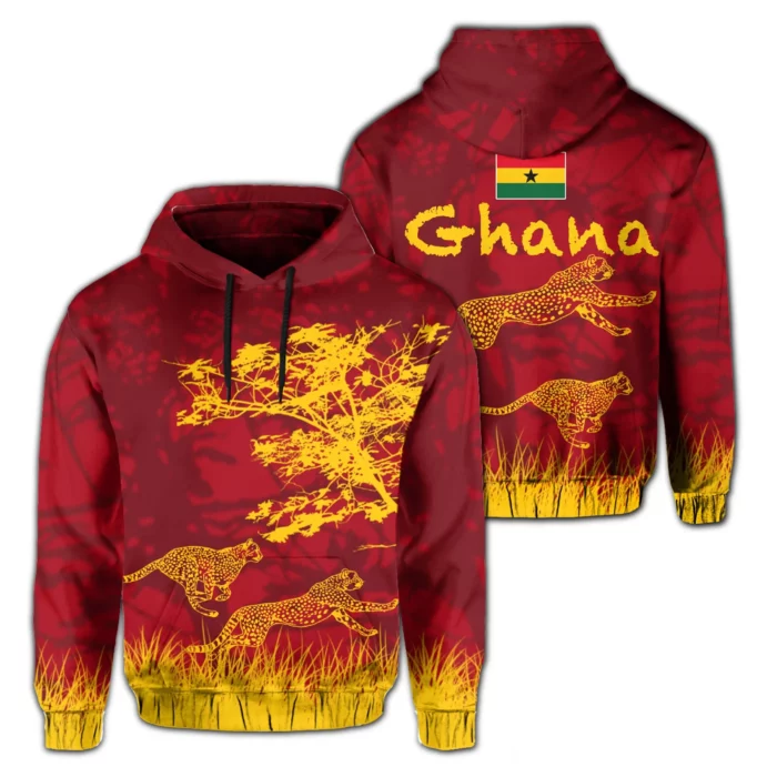 African Hoodie – Ghana Panther Hoodie