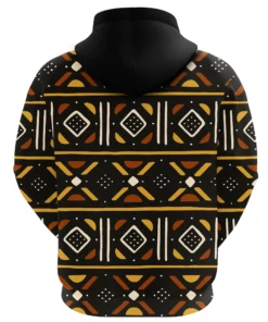 African Hoodie - Brownie Bogolan Hoodie