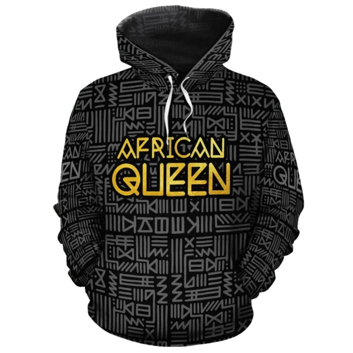 African Hoodie – African Queen Fleece All-over Hoodie