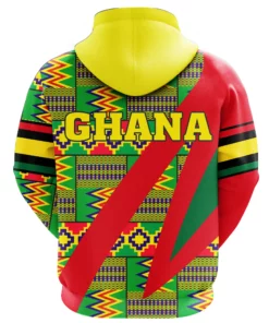 African Hoodie - Ghana Kente Fast Style Hoodie