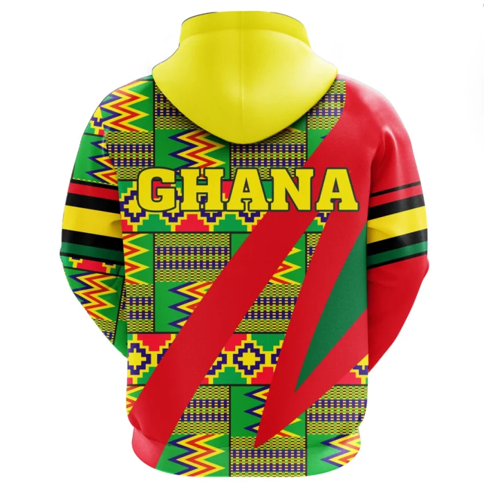 African Hoodie – Ghana Kente Fast Style Hoodie