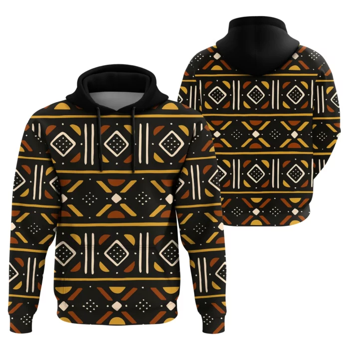 African Hoodie – Brownie Bogolan Hoodie