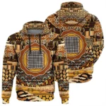 African Hoodie – Nyame Biribi Wo Soro Adinkra Leo Style Hoodie