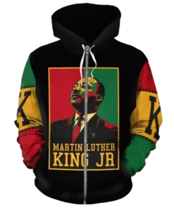 African Hoodie - BLM Martin Luther King Retro Hoodie
