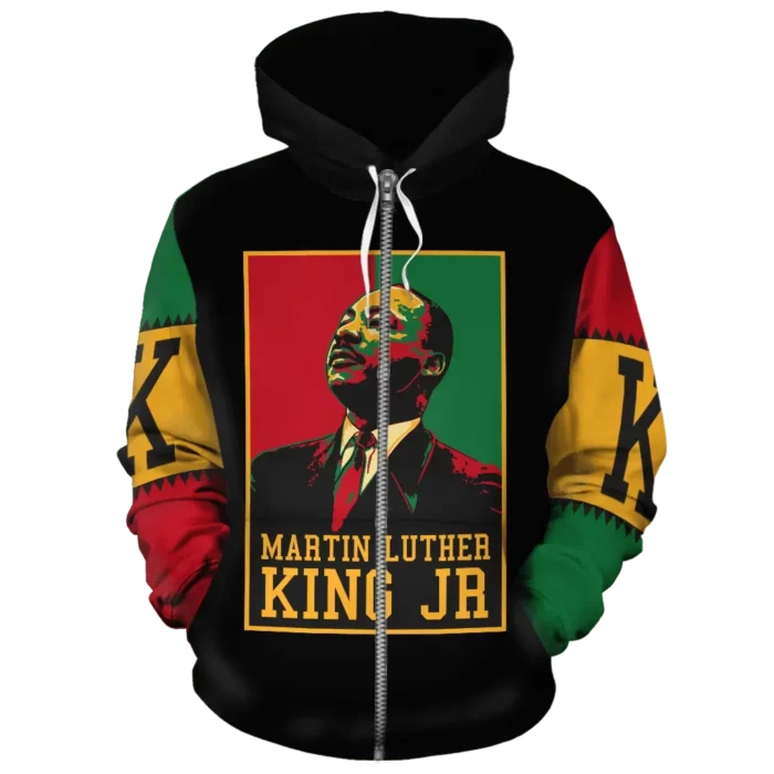 African Hoodie – BLM Martin Luther King Retro Hoodie