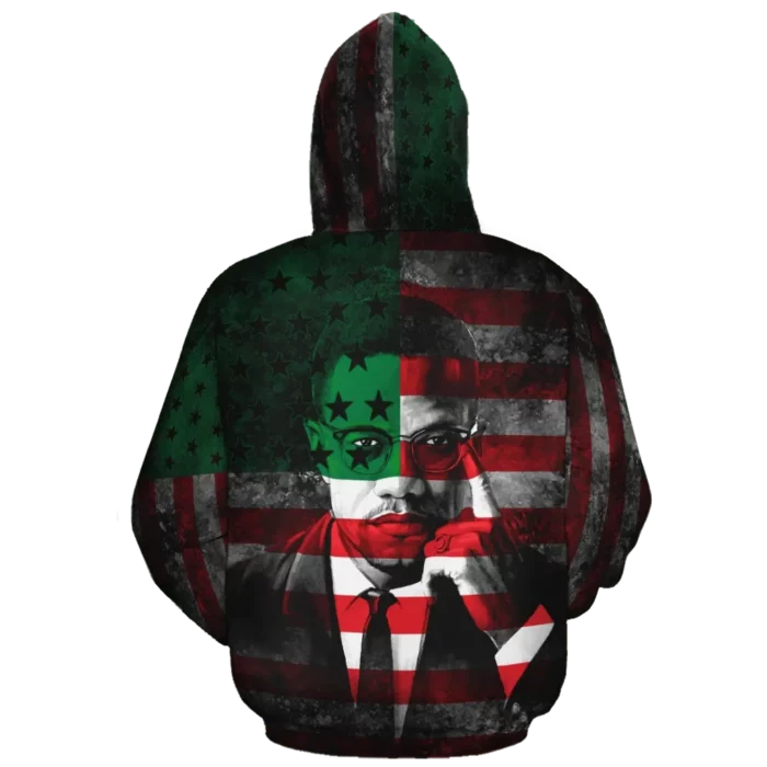 African Hoodie – BLM Malcolm X Independence Flag RBG Hoodie