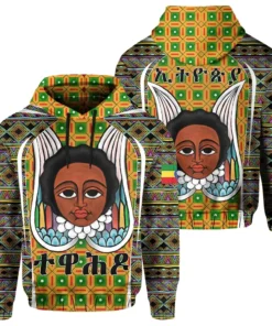 African Hoodie – Ethiopia Angel Orthodox Jia Style Hoodie