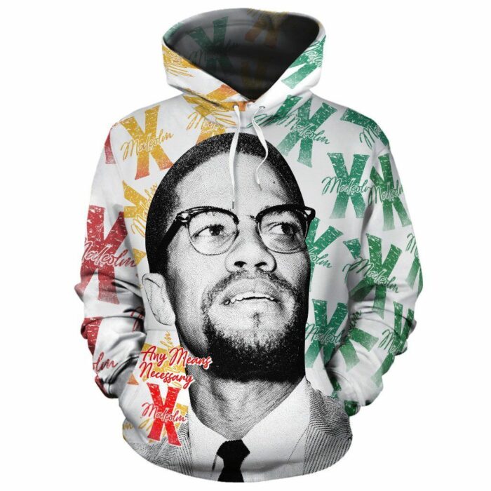 African Hoodie – Malcolm X Style Vintage 2 Hoodie