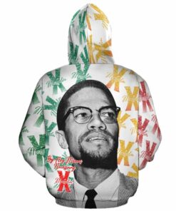 African Hoodie - Malcolm X Style Vintage 2 Hoodie