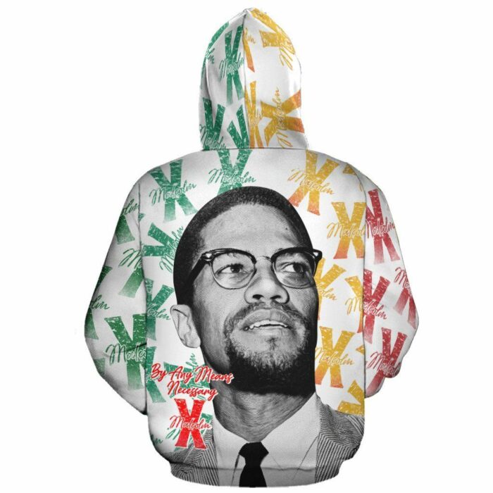 African Hoodie – Malcolm X Style Vintage 2 Hoodie