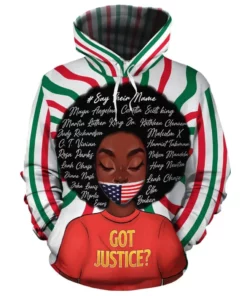 African Hoodie – Got Justice Black Girl Hoodie