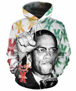 African Hoodie – Malcolm X Style Vintage Hoodie
