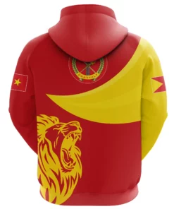 African Hoodie - Tigray Coat Of Arms Flag Lion Hoodie