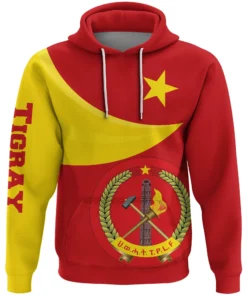 African Hoodie – Tigray Coat Of Arms Flag Lion Ver...