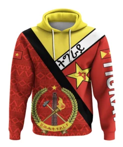 African Hoodie - Tigray Coat Of Arms With Africa Pattern Hoodie