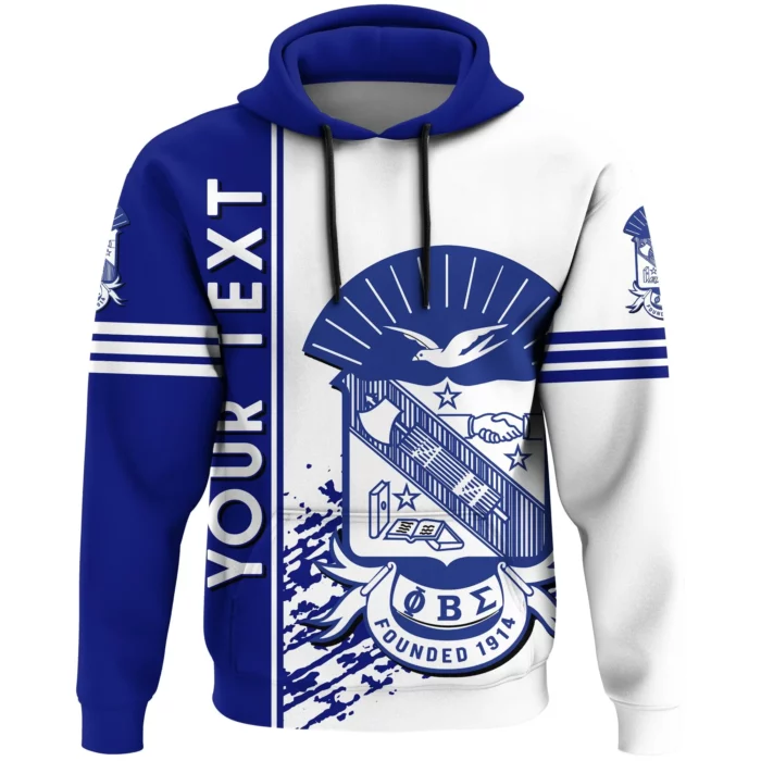 African Hoodie – Personalized Phi Beta Sigma Hoodie Quarter Style Hoodie