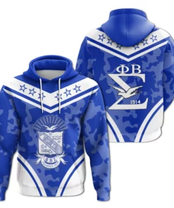 African Hoodie – Phi Beta Sigma Camouflage Hoodie