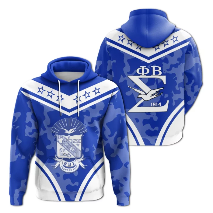 African Hoodie – Phi Beta Sigma Camouflage Hoodie