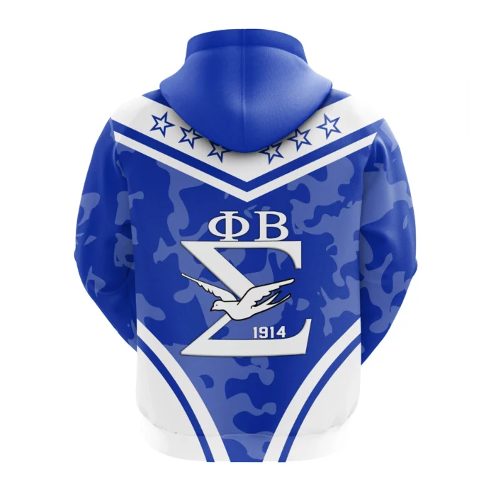 African Hoodie – Phi Beta Sigma Camouflage Hoodie