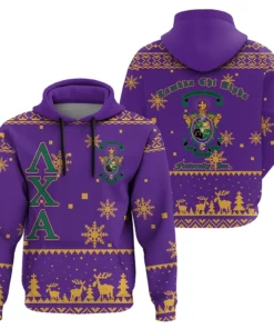 African Hoodie – Christmas Letters Fraternity Lambda Chi Alpha Hoodie
