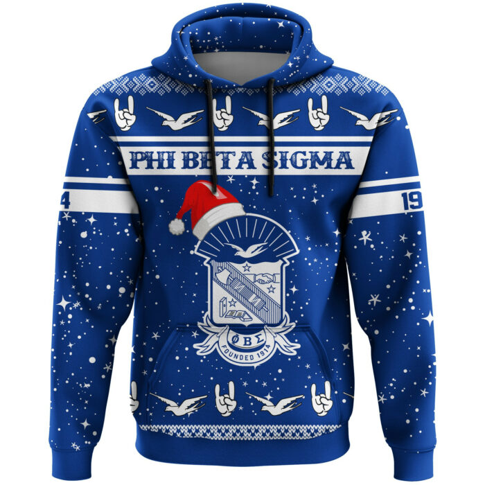 African Hoodie – Phi Beta Sigma Christmas Hoodie