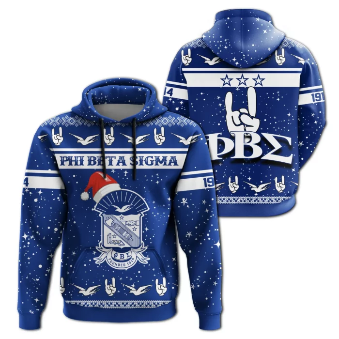 African Hoodie – Phi Beta Sigma Christmas Hoodie