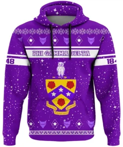 African Hoodie - Christmas Style Fraternity Phi Gamma Delta Hoodie