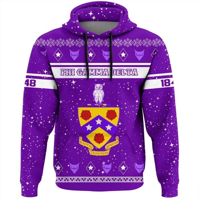 African Hoodie – Christmas Style Fraternity Phi Gamma Delta Hoodie