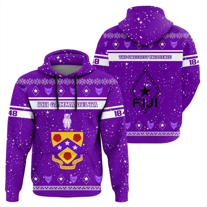 African Hoodie – Christmas Style Fraternity Phi Gamma Delta Hoodie