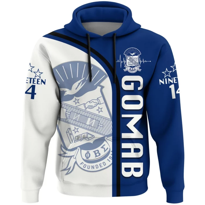 African Hoodie – Personalised Phi Beta Sigma In My Heart Hoodie